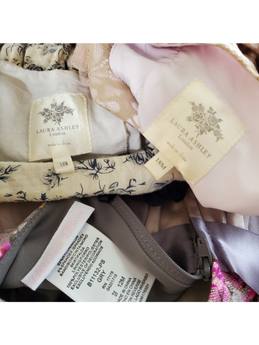 Laura Ashley London Bonnie Baby Photo shoot Boutique lot dress baby 12-18 months - Picture 11 of 11